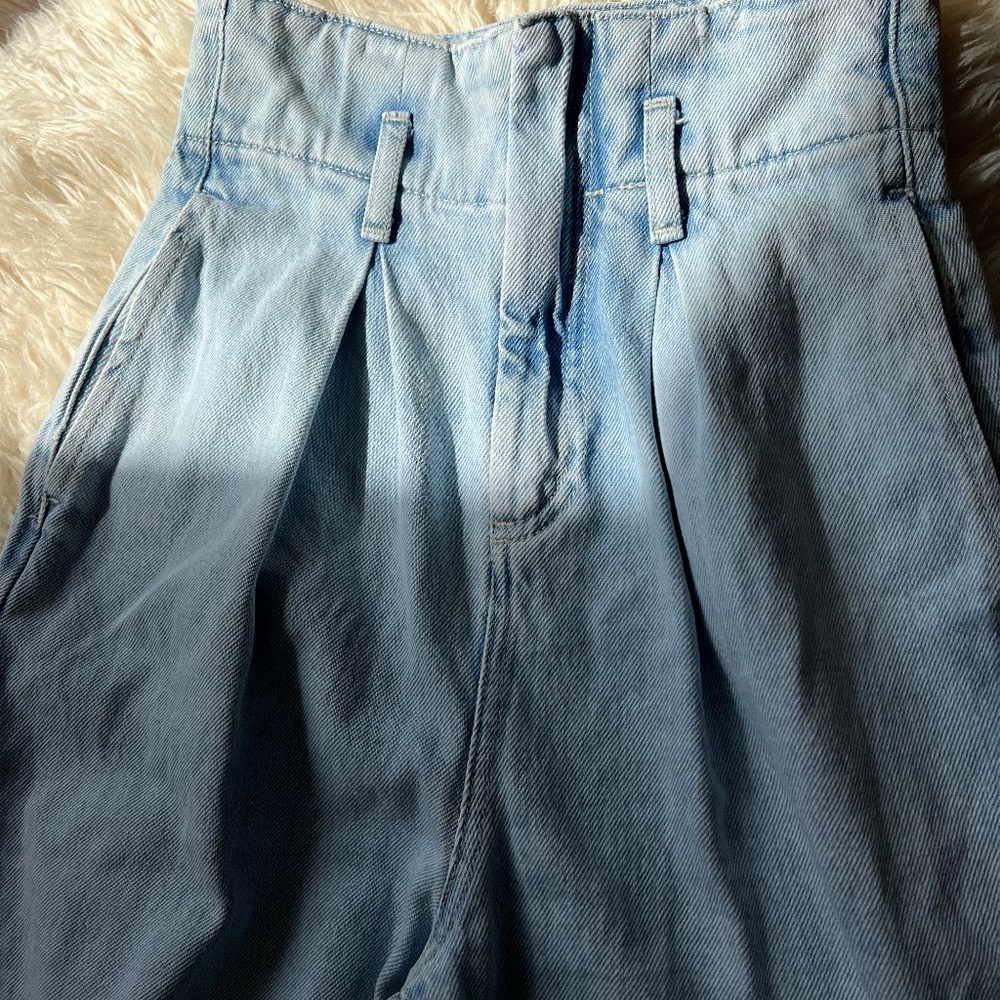 Mango brand gathered waist jeans